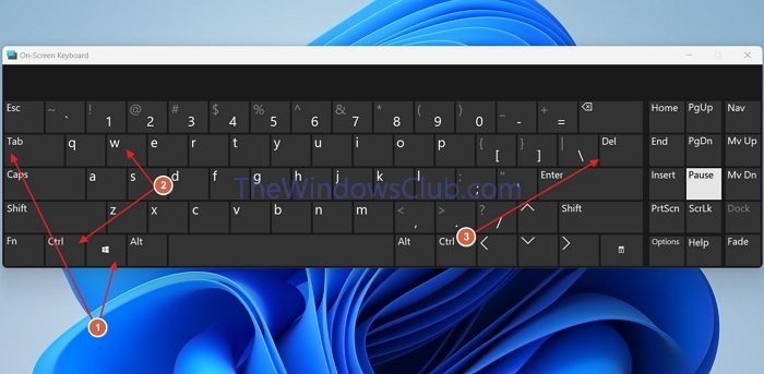 Close Window when using Win+Tab