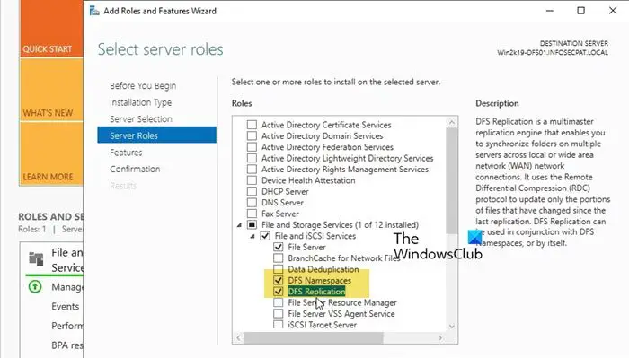 configure DFS in Windows Server