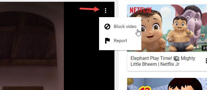 How to block video and channel in YouTube Kids