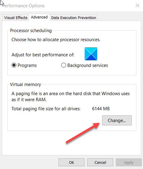 Performance Options Change