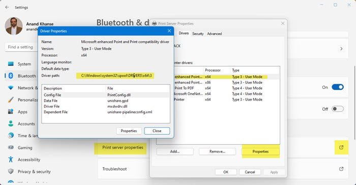 Where are printer drivers in Windows?