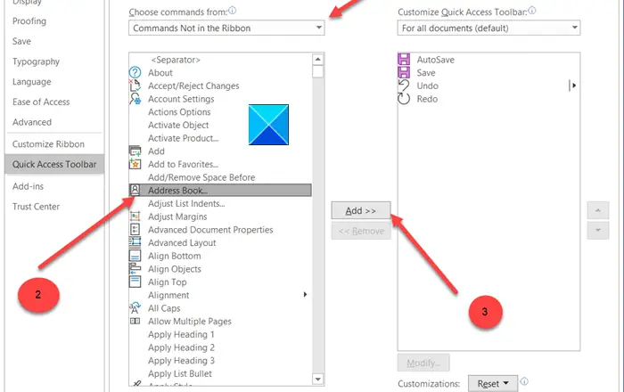 Add Address Book