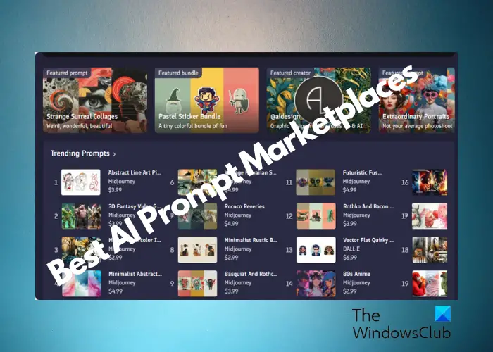 AI prompt marketplaces