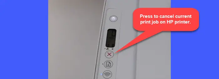 Cancel Print Job on HP printers