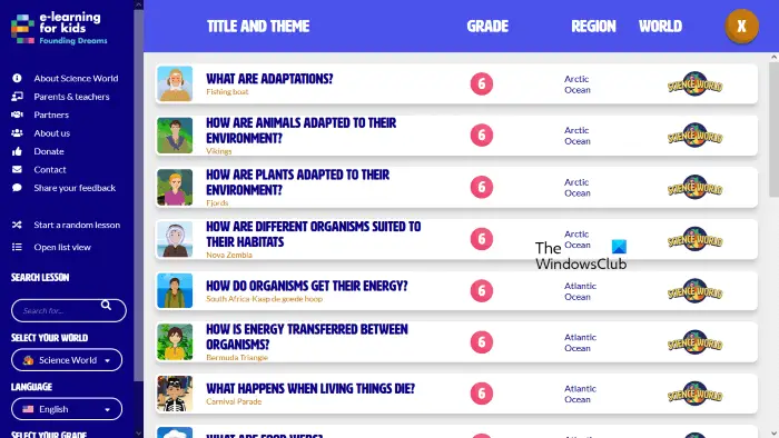 e-learning for kids