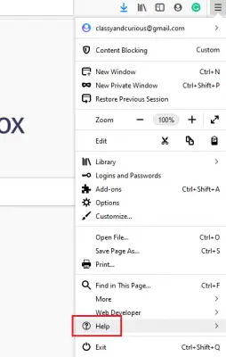 Firefox help