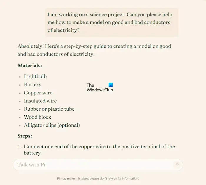 Get help in projects from Pi AI
