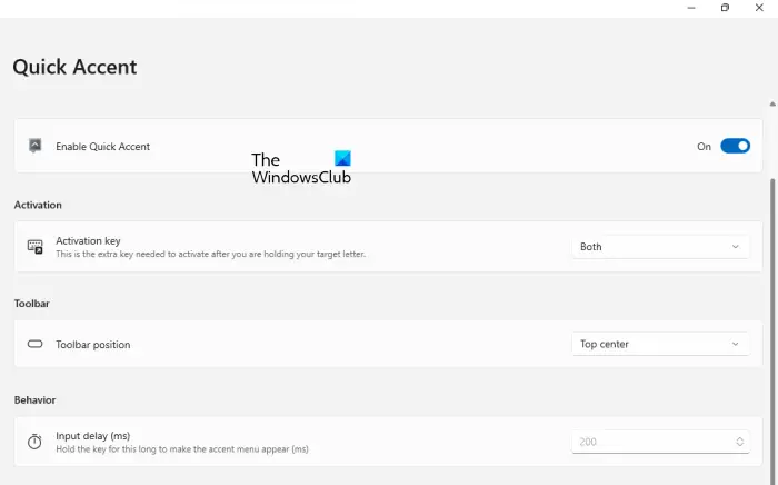 How to use Quick Accent in PowerToys