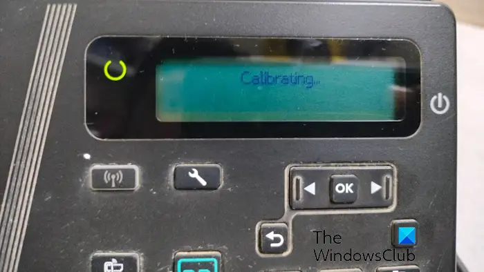 HP Printer Calibration Error message
