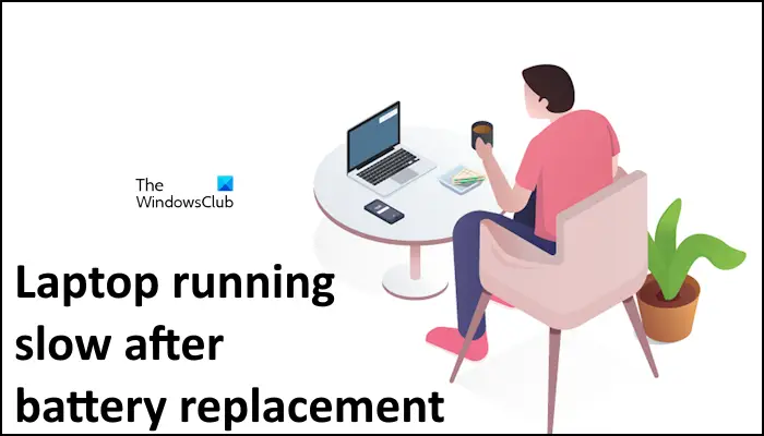 Laptop running slow after battery replacement