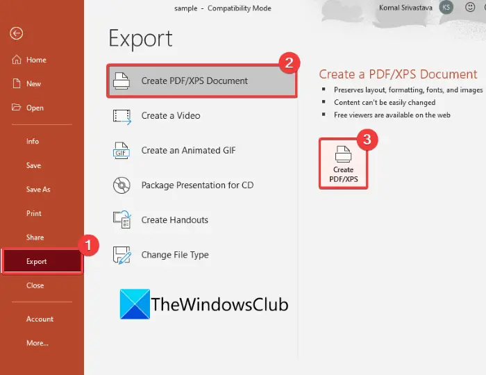 convert PPS to PDF