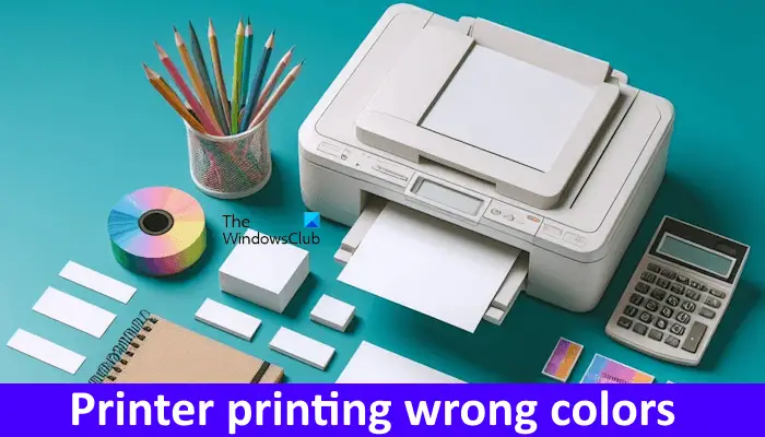 Printer printing wrong colors