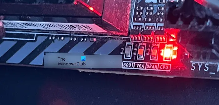 Red CPU light