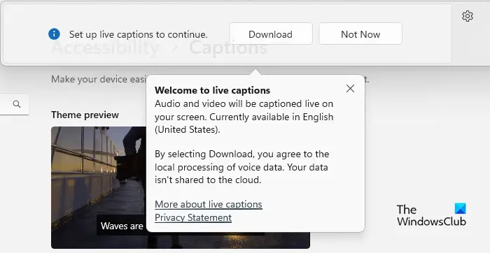 Enable and Customize Live Captions on Windows 11