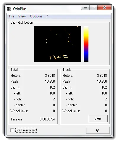 Free Mouse movement and distance tracker software for Windows PC