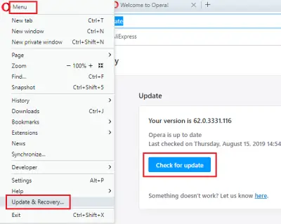 Update Opera